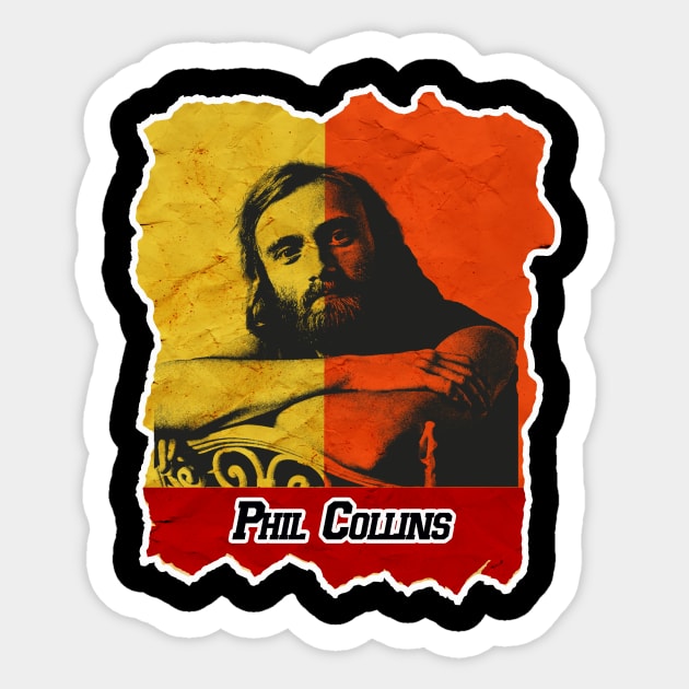 Phil Collins Sticker by edihidayatbanyumas